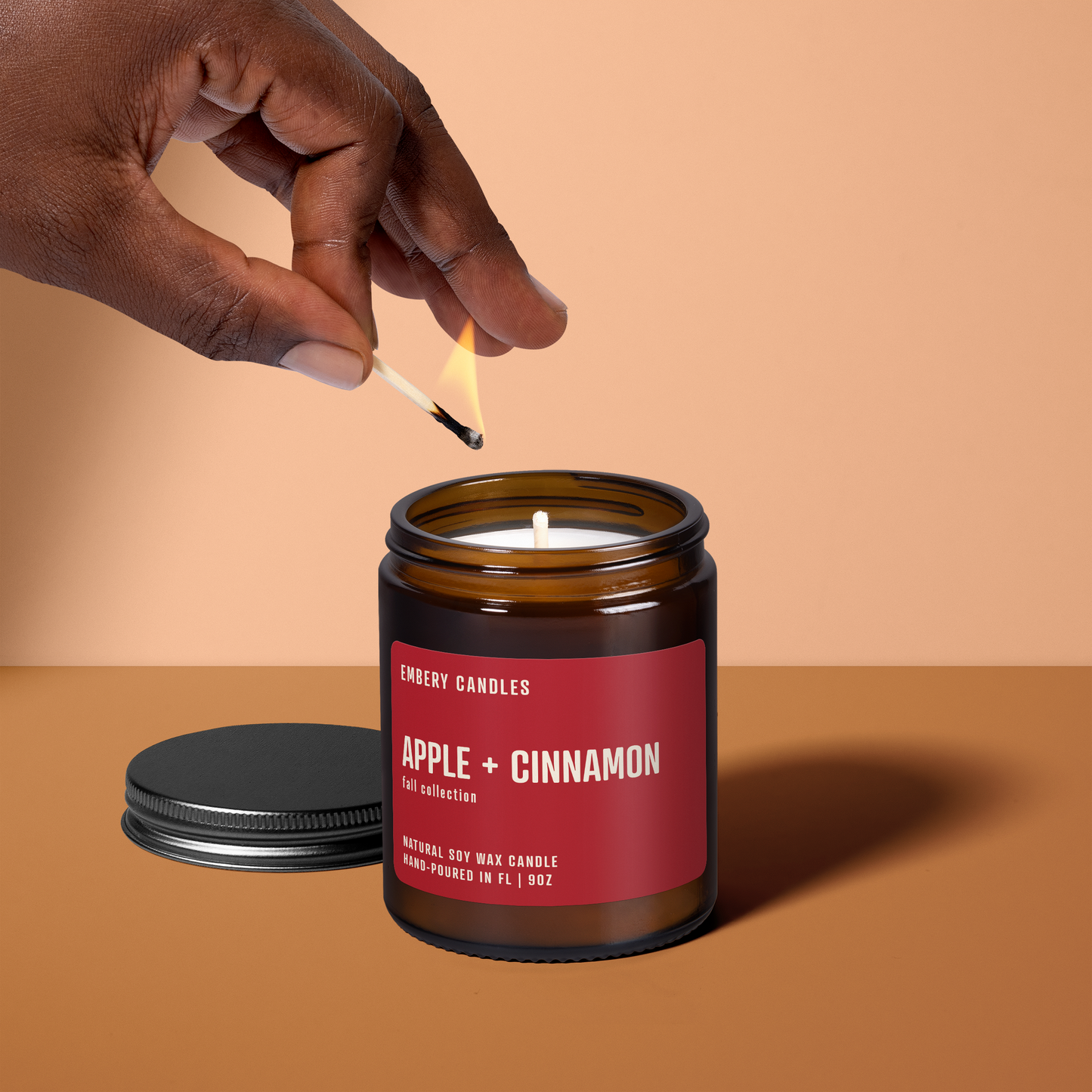 Apple + Cinnamon | Soy Wax Scented Candle