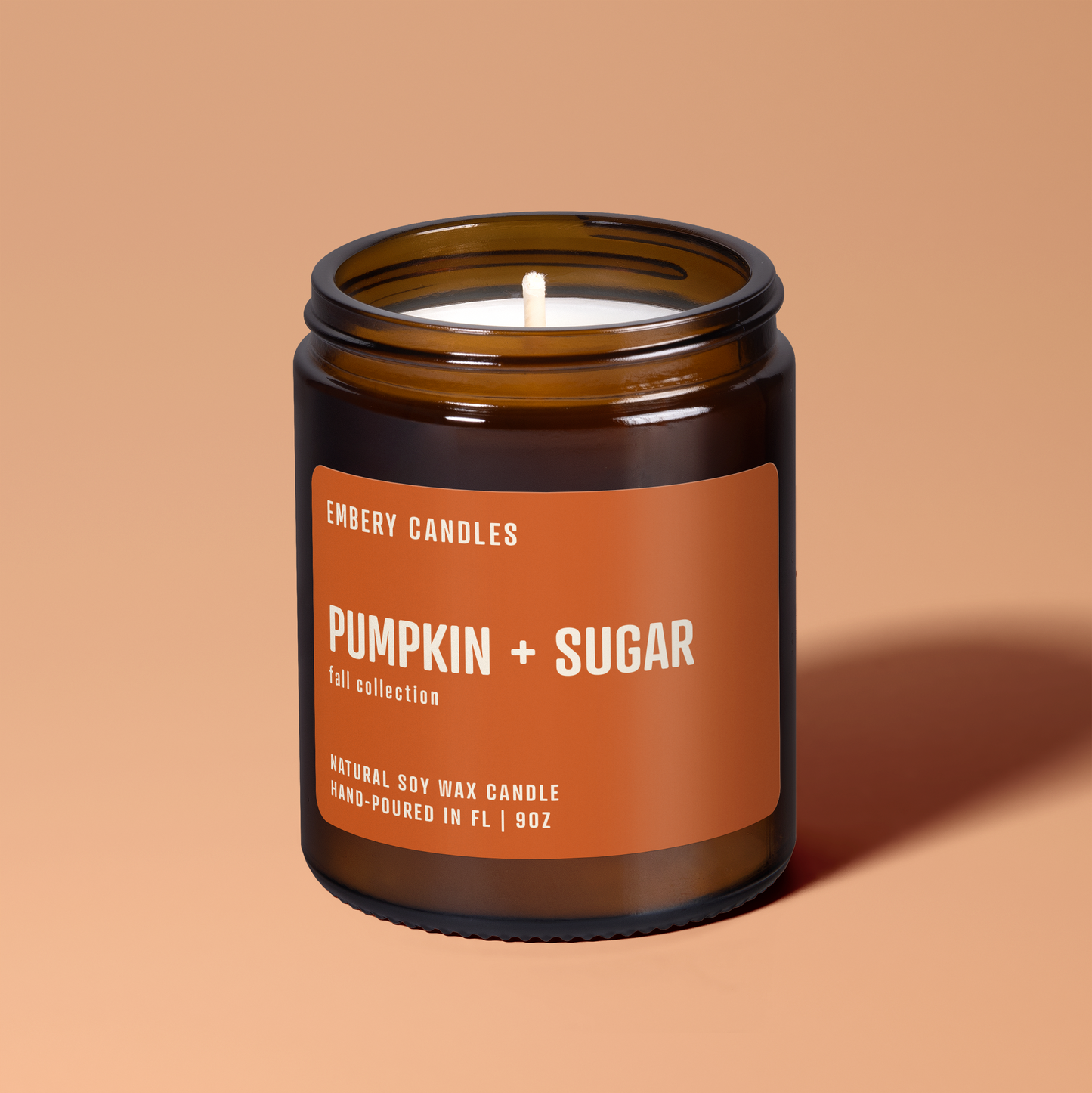 Pumpkin + Sugar | Soy Wax Scented Candle