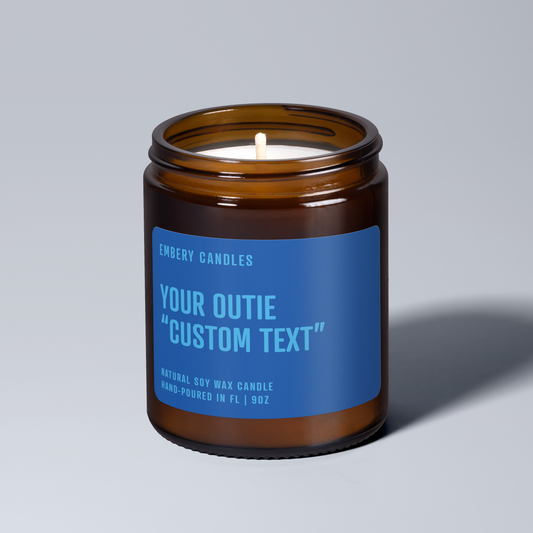 Custom Outie Wellness Fact | Soy Wax Scented Candle