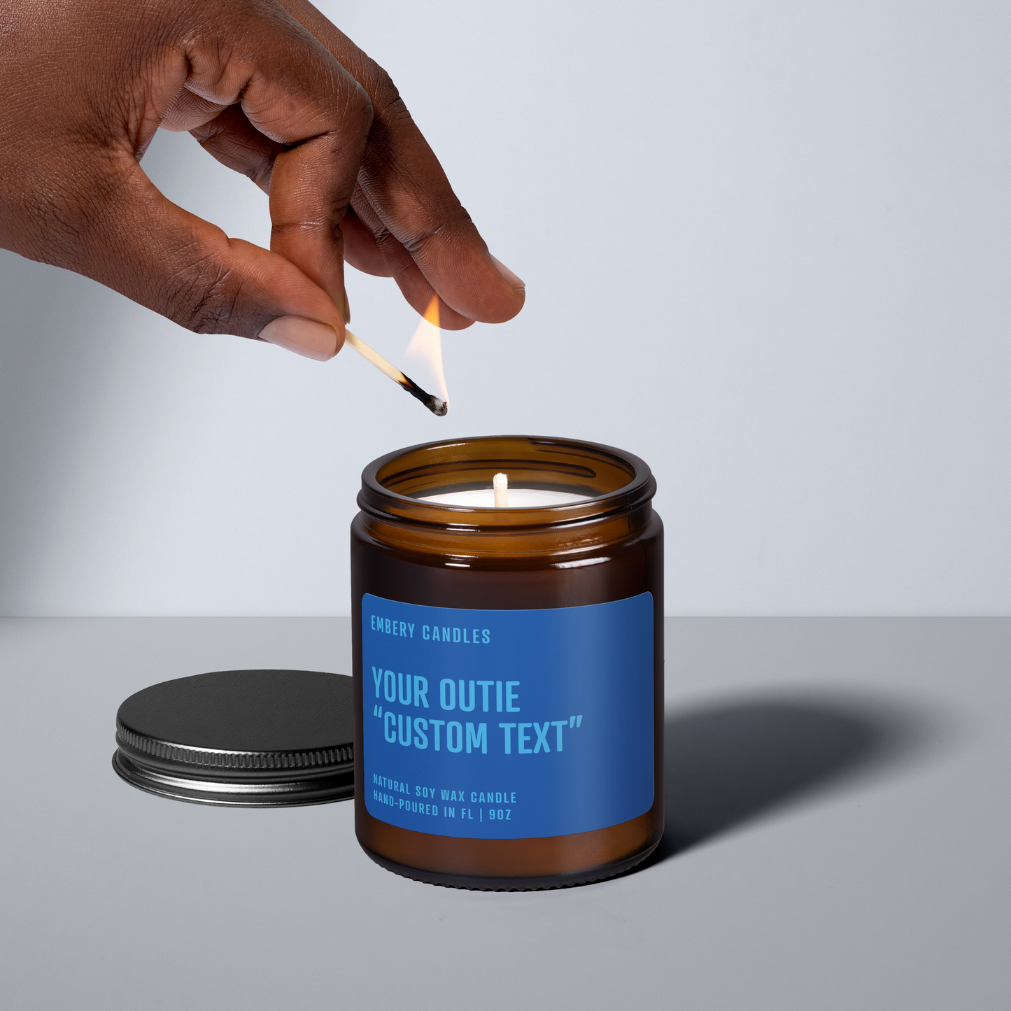Custom Outie Wellness Fact | Soy Wax Scented Candle
