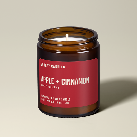 Apple + Cinnamon | Soy Wax Scented Candle