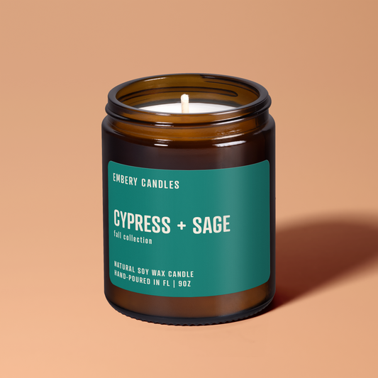 Cypress + Sage | Soy Wax Scented Candle