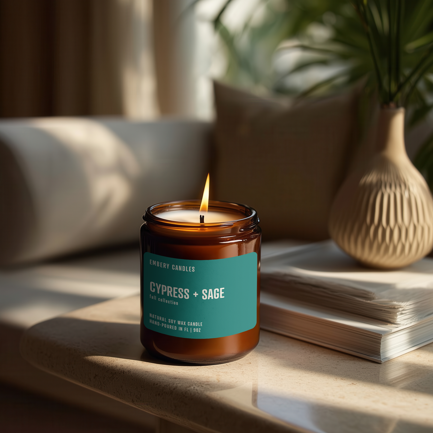 Cypress + Sage | Soy Wax Scented Candle