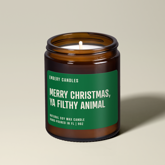 Merry Christmas, Ya Filthy Animal | Soy Wax Scented Candle