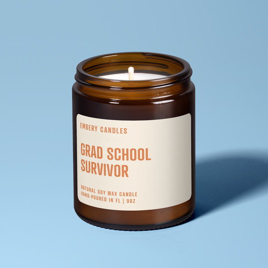 Grad School Survivor | Soy Wax Scented Candle