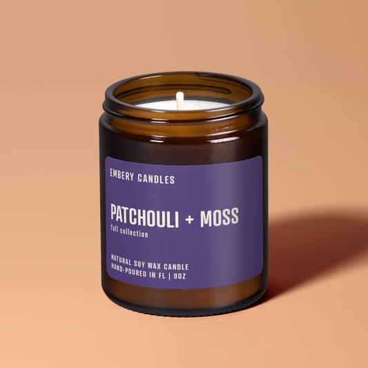 Patchouli + Moss | Soy Wax Scented Candle