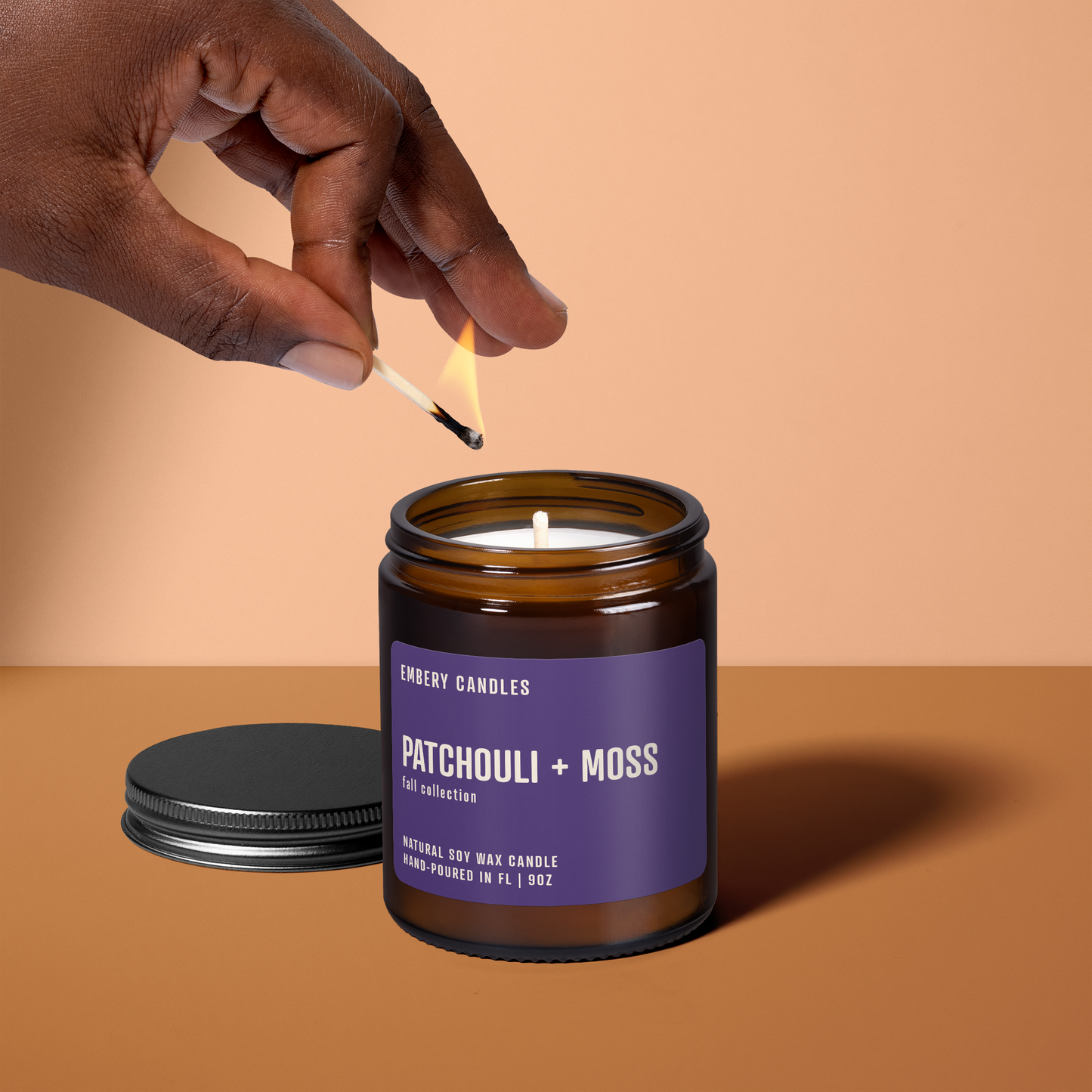 Patchouli + Moss | Soy Wax Scented Candle