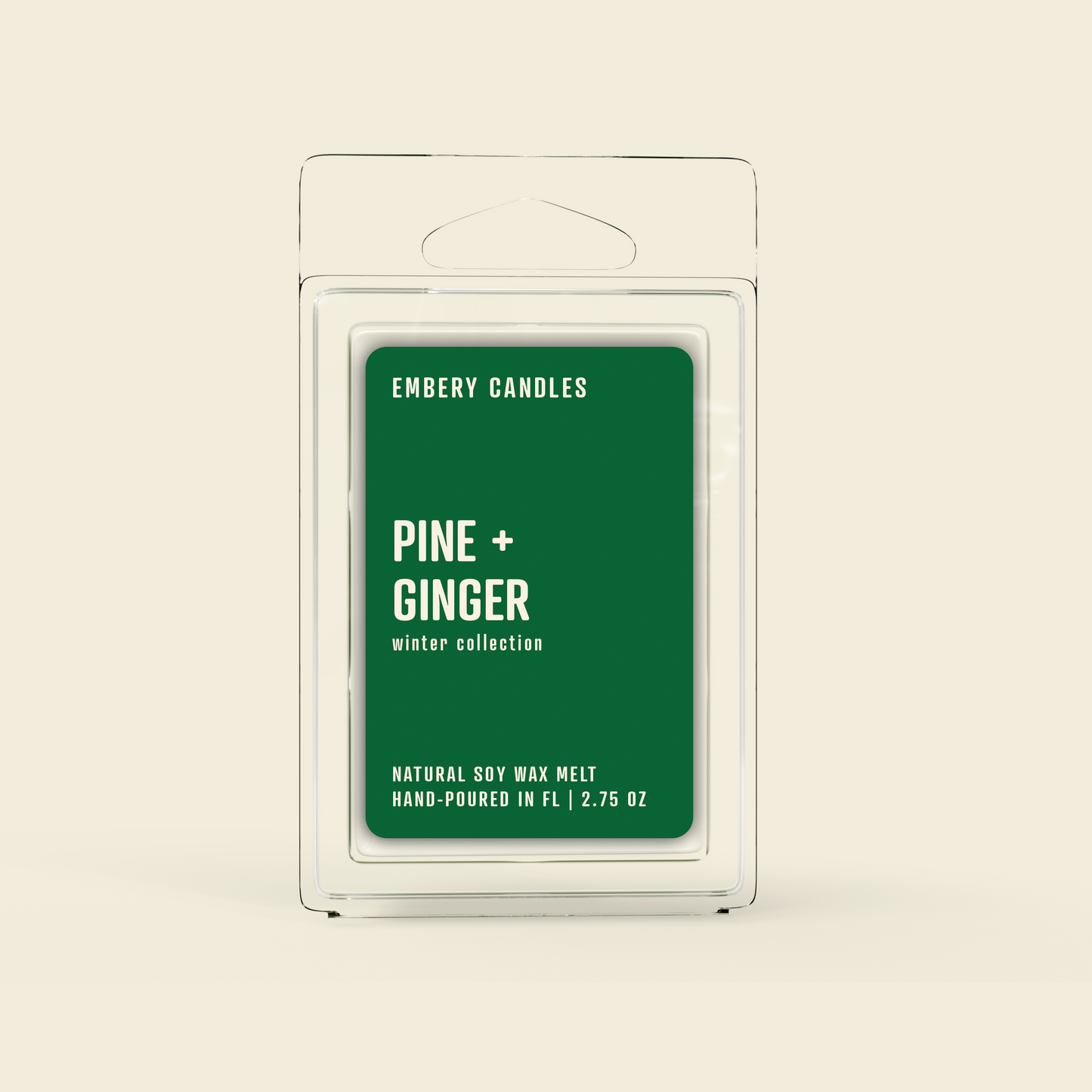 Pine + Ginger | Soy Wax Scented Candle